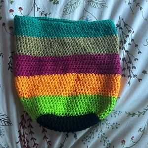 Homemade crochetted bag